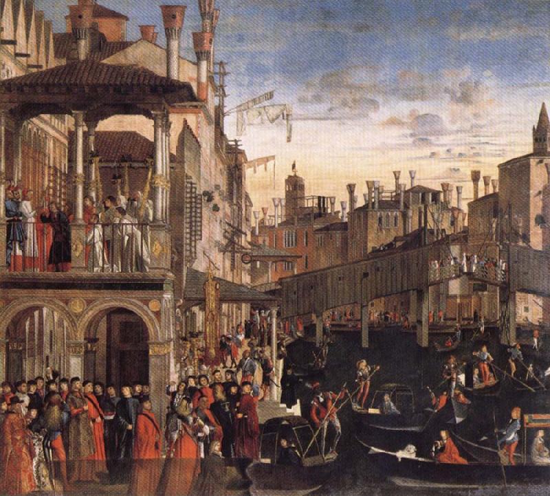 Cureof a Lunatic by the Patriarch of Grado, Vittore Carpaccio